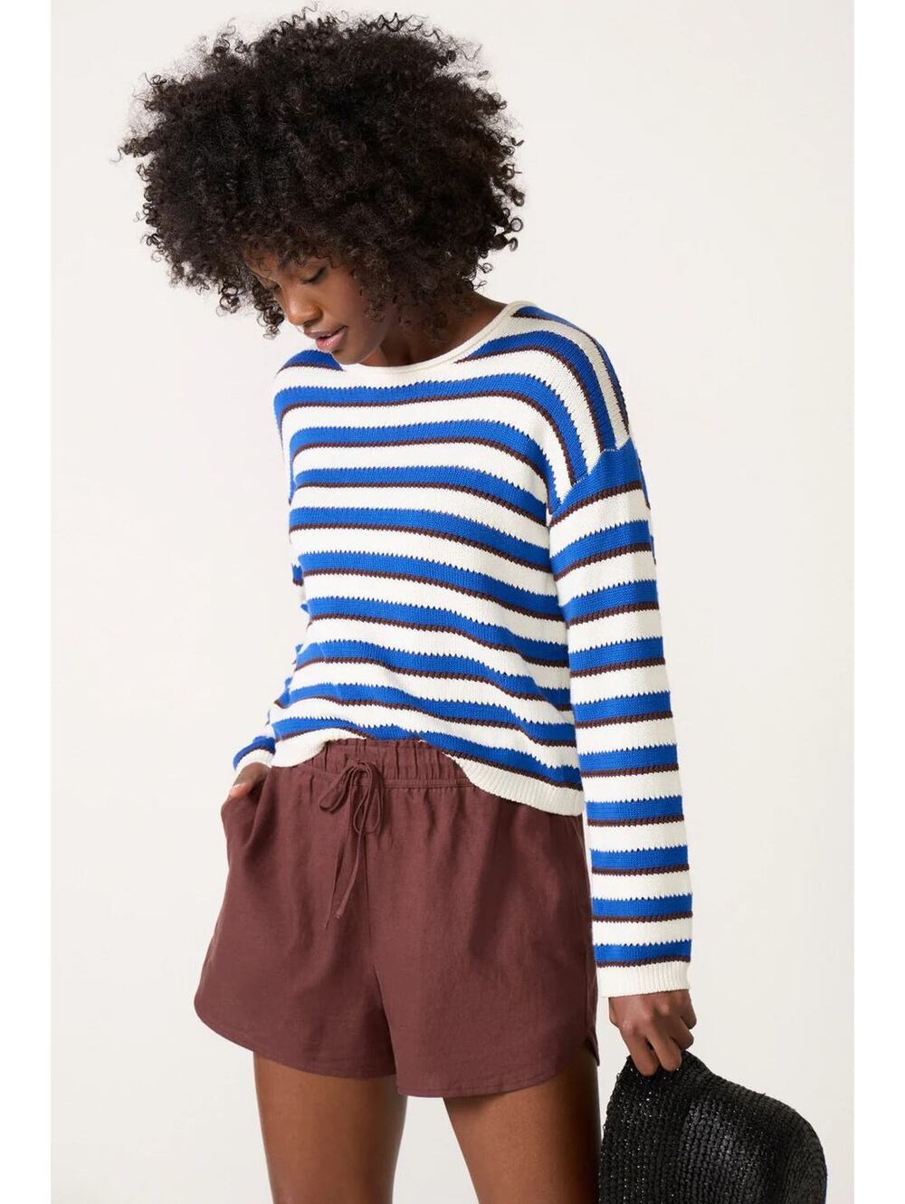 Z Supply x Evereve Prado Stripe Sweater Size SMALL